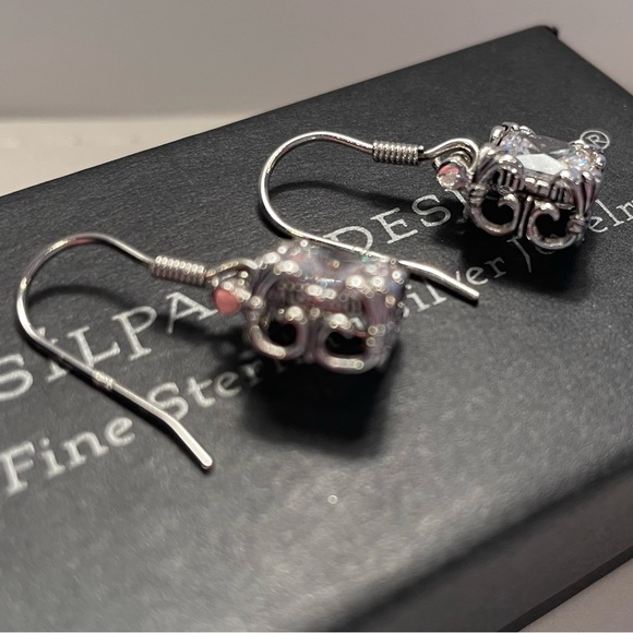 Silpada Sterling Silver Uptown Cubic Zirconia Earrings W0975 - Picture 10 of 14